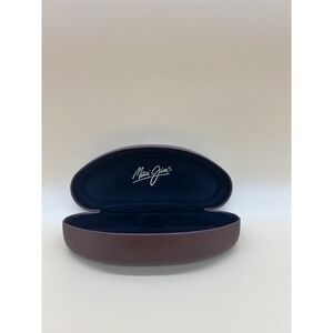 Maui Jim Sunglasses Case Brown Hard Shell Clamshell Protective